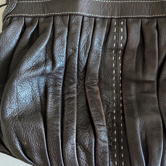 Cole Haan Dark Brown Leather Shoulder Bag - Picture 11 of 11